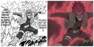 Might vs Madara fight in the Naruto series (images via Shueisha and Pierrot)